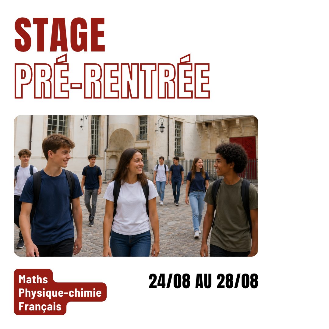 Stage Pré-Rentrée 2026/2027
